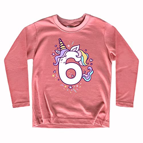 Image of Unicorn 6th Birthday Shirts for Toddler Girls Outfit 6 Year Old Six Sixth Shirt