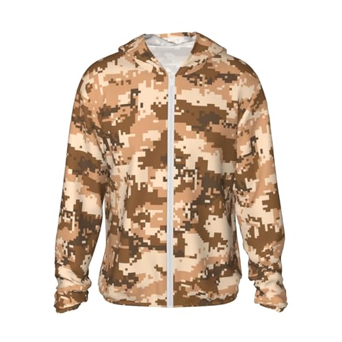 Upf 50+ Long Sleeve Sun Shirts Desert Camo Uv Sun Protection Hoodie Jacket For Women Men