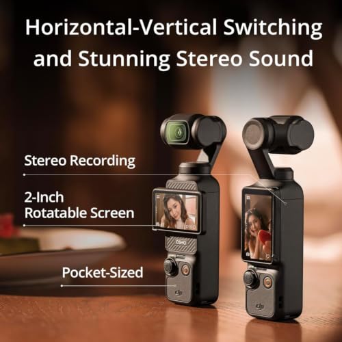 Image of DJI Osmo Pocket 3 Capture More Combo, 4K /120fps Handheld 3-Axis Gimbal Stabilization Bundle with 2X Deco Essentials Clip-On Mini Lapel Mic + Deco Gear Hard Shell EVA 10 inch Case + 6 x 6 Microfiber Cloth