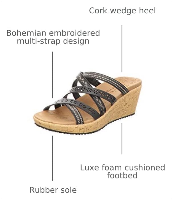 Image of Skechers Women's BEVERLEE - Tiger Posse | Casual Sandals