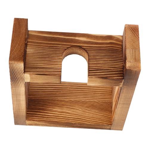 Vaguelly Vintage Plant Holder Desktop Hydroponic Vase Wooden Stand Air Plant Decor for Office