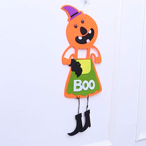 Exceto enfeite de Halloween para pendurar enfeite de abóbora fantasma desenho animado janela decoraç