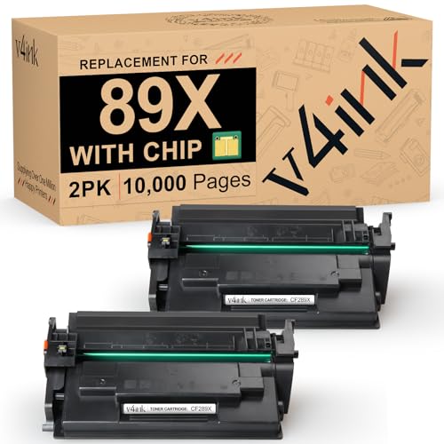 Toner HP 89X CF289X noir haute capacité v4ink pour LaserJet Enterprise M507dn et MFP M528f