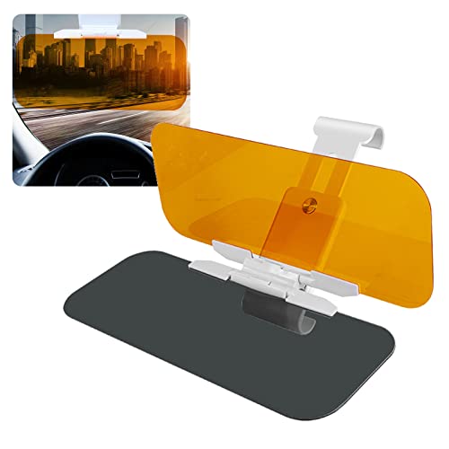 jeseny 1 Pack Car Interior Sun Visor, 2 in 1 Day Night Anti-Glare Visor Extender, Auto Sun Anti-UV Block Sunshade, 12.6