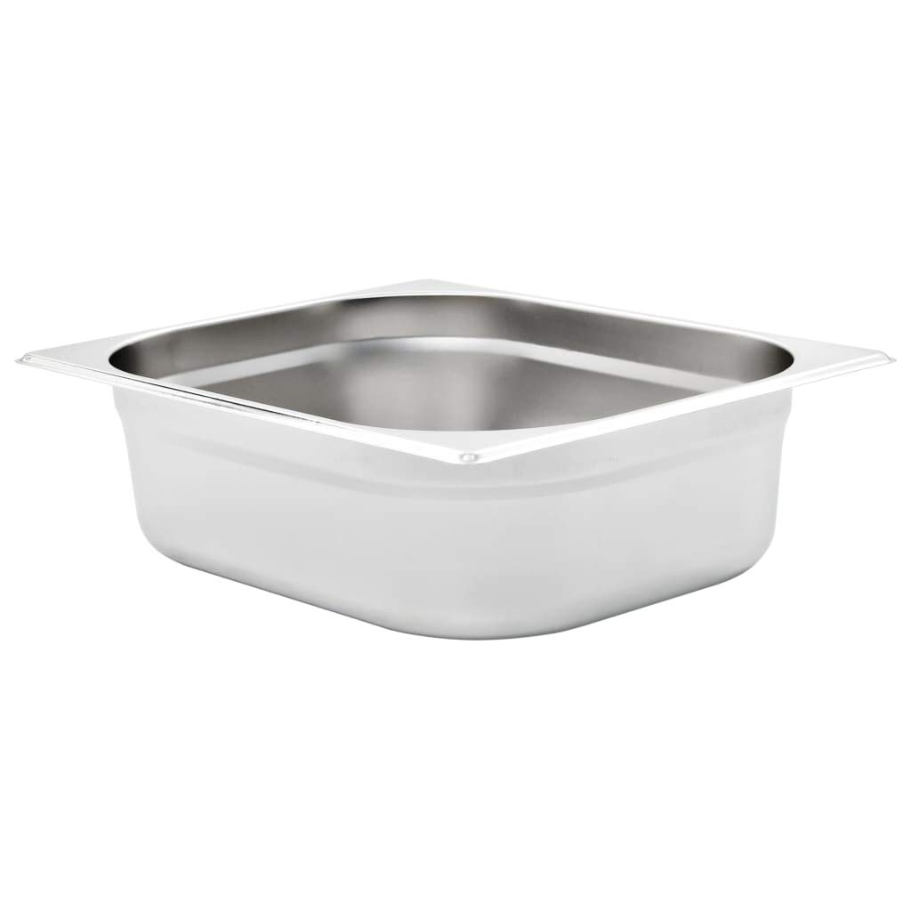 Contenitori Gastronorm 4 pz GN 1/2 100 mm in Acciaio Inox-50888