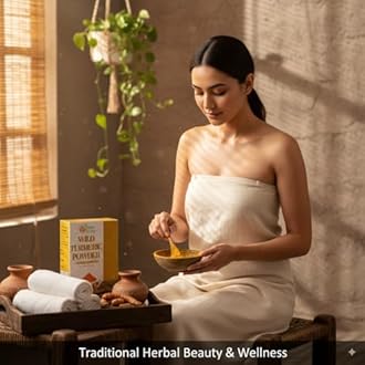 Herbs Botanica Wild Turmeric Powder Exfoliator| Amba Haldi Powder | Kasturi Manjal | Kasturi Turmeric150 Gms / 5.30 oz