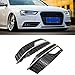 HZYCKJ Calandres avant et de radiateur auto Pour Audi A4 B8.5 S-line S4 2013 2014 2015 Couvercle de lampe antibrouillard pare-chocs Grille de calandre couleur noire chromée