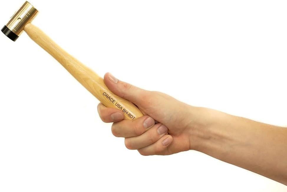 Grace Brass Gunsmith Hammer Set 3pc w Delrin Tips 4, 8 & 16oz Gun Care Machinist