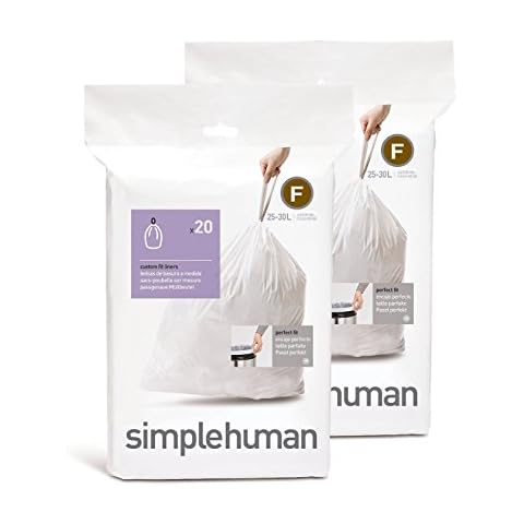 simplehuman Passgenaue Müllbeutel F, 25 Liter Cover