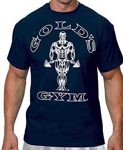 Gold's Gym T-Shirt - Official Licensed - BT-1 (M, Navy)
