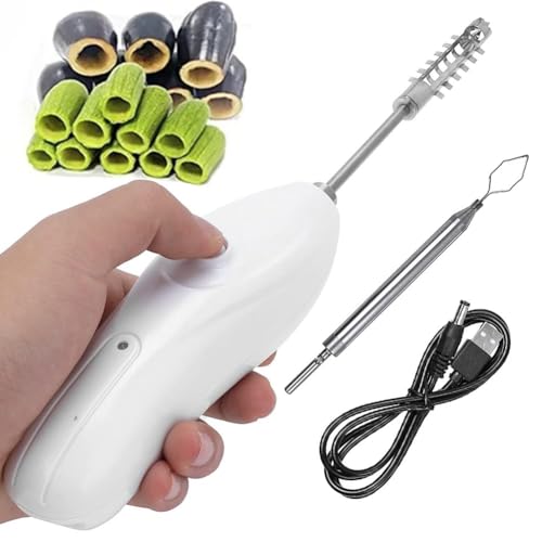 Vide-légumes électrique rechargeable en acier inoxydable pour courgette et tomate