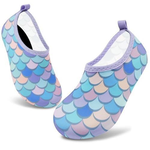 Image of VIFUUR Kids Water Shoes Girls Boys Quick Dry Aqua Socks for Beach Swim Outdoor Sports