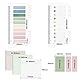 MOGADEE® 700 Stück Haftstreifen Transparent, 6 Morandi 3 Größen Transparente Haftnotizen mit 2 Sets Morandi Sticky Tabs, Annotating Tabs Transparent, Index Tabs, Book Marks für Büro Schule Zuhause.