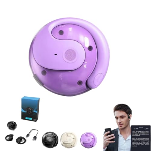 T26 Pro Wireless Bluetooth Translation Earbuds, T26 Pro Wireless Bluetooth Ai Translation Earbuds, Language Translator, Supports 75 Languages (Purple)