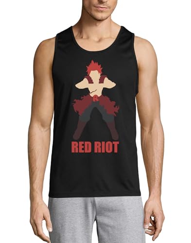 Débardeur en coton noir homme Anime 132 contre la chaleur estivale
