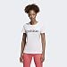adidas W E Lin Slim T T-Shirt, Mujer, White/Black, M