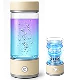 Upgraded Hydrogen Water Bottle Generator UK,Industry-TOP 2025 PEM SPE Technology 3-Minute Electrolysis Ionized Water,Portable Hydrogenated Water Machin 100% Leakproof Design for Home,office,Travel