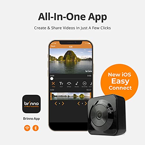 Brinno Tlc130 Time Lapse Camera, Long Battery Life, Wifi/Ble Video Editing App, Step Video, Photo, Hd 1080P, Ipx4 Water Resistant, Versatile Accessories - Ios Easy Connect App Update #TOP3