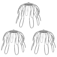 Sarei Laubfangkorb verzinkt DN 80 - Laubfänger zum freihalten des Fallrohrs - Laubfangsieb schützt vor unerwünschten Verstopfungen, Silber (Packung mit 3)