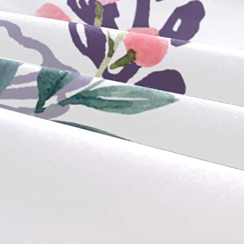 Parure de lit simple avec housse de couette imprimée fleurie抗皺耐洗 - 6