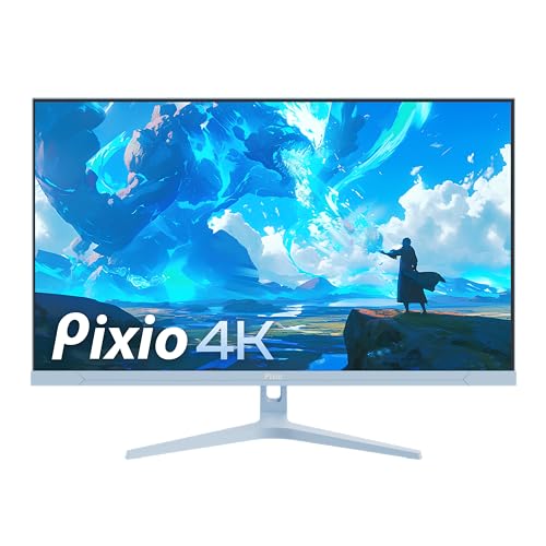 Pixio PX32U Wave Blue 32 inch 144Hz Refresh Rate 4K 3840x2160p Resolution Fast IPS Panel 1ms GTG Response Time 4K Gaming Monitor with Adaptive Sync