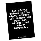 Grußkarte Prinzessin Postkarten kunstkarte einzelkarte Glizer Spruch Sprüche Weisheiten Zitate Lustig Weisheit Worte Mädchen Designkarte Fotokarte Morgenmuffel Motivkarte Kaffee spruchkarte Postkarte Geschenk Frau Freundin Glitzer Sprüche Girlande Ansichtskarten Kunstkarten Ansichtskarte bildkarte