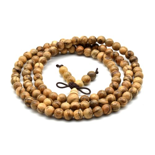 Image of Zen Dear Unisex Natural Vietnam Agarwood Bead Buddhist Prayer Beads Japa Mala Necklace Bracelet Bead