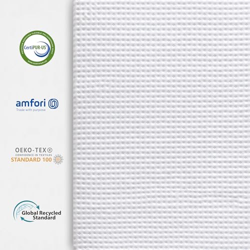 Image of Subrtex Mattress Topper, Twin XL Memory Foam Topper with Cover, 3.5inch, White
