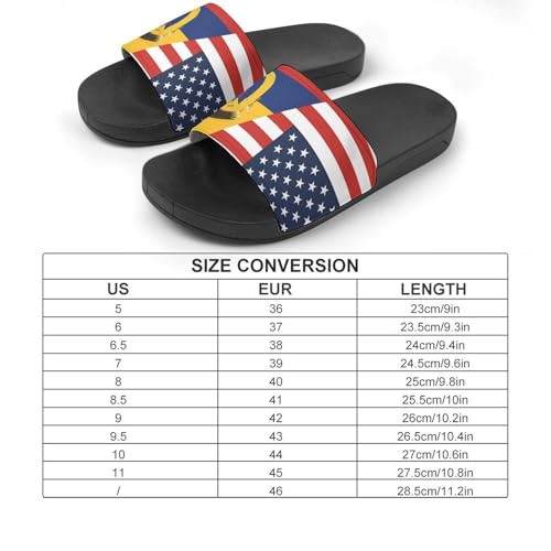 Flag of U.S. Colombia Flag House Sandals Non-Slip Bathroom Slippers Beach Summer Shoes for Men Women2