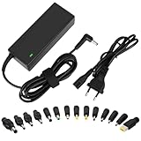 90W Universal Ladegerät für Laptops, 18V-20V, 4.74A Max, Universal Netzteil Laptop Ladekabel Ladegerät Kompatibel mit HP Lenovo Dell ASUS Acer Samsung Toshiba Sony Fujitsu mit 15 Adapterstecker