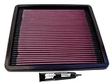 K&N Engine Air Filter: Reusable, Clean Every 75,000 Miles, Washable, Premium, Replacement Car Air