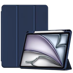ProCase Hülle mit Stifthalter für iPad Air 11 Zoll M4/M3/M2 (2026/2025/2024), 11" iPad Air 8./7./6./5/4 Gen 10,9 Zoll (2022/2020) Schutzhülle Case Cover für iPad Air 11 -Navy