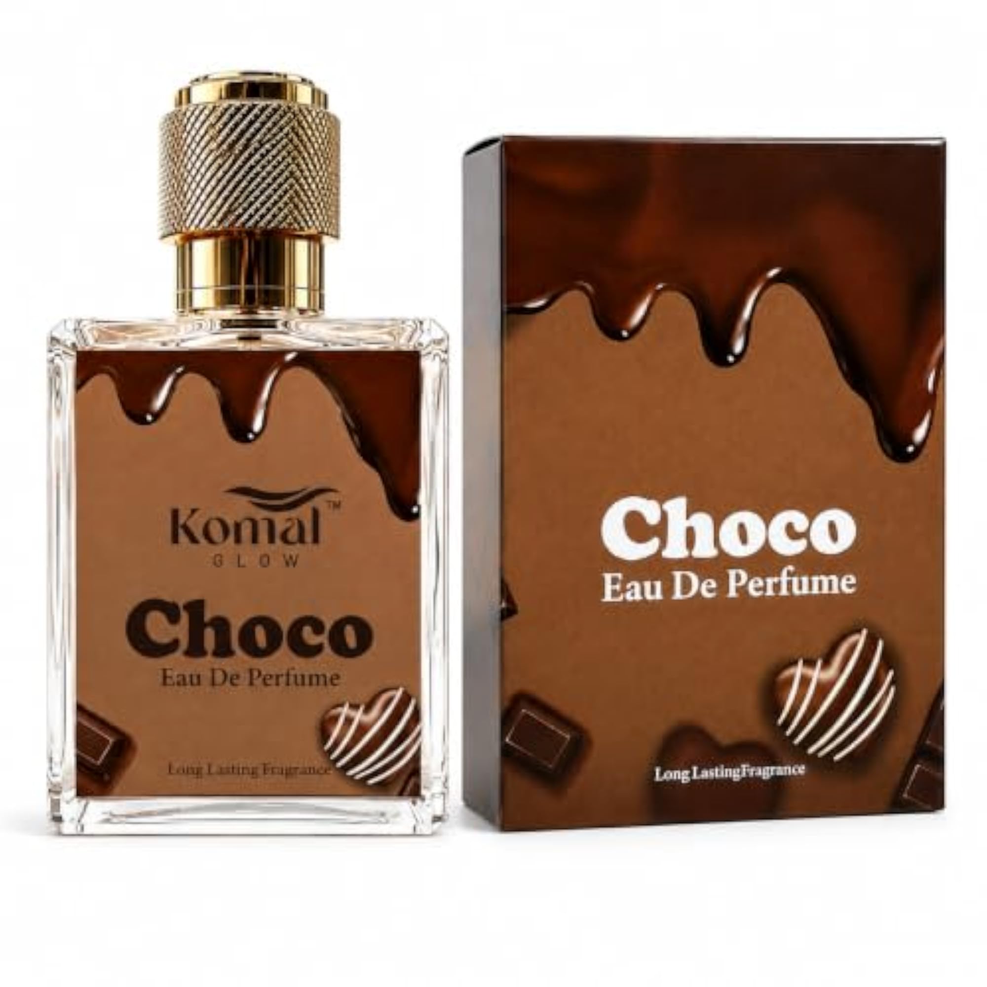 Komal Glow Choco Eau De Perfume, Long Lasting Fragrance 50ml