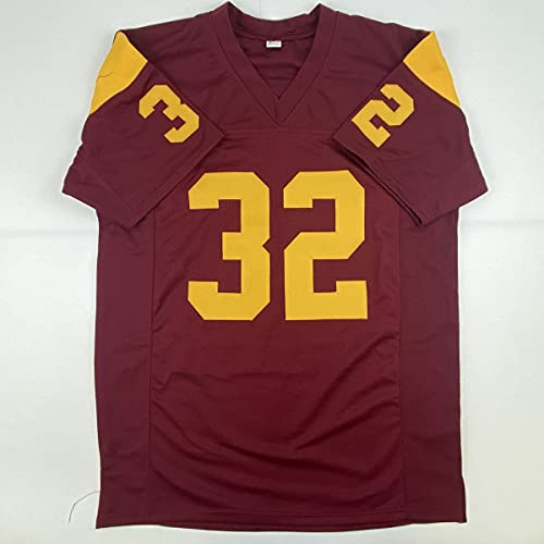 Autographed/Signed Oj O.j. Simpson Usc Maroon College Football Jersey Jsa Coa #TOP3
