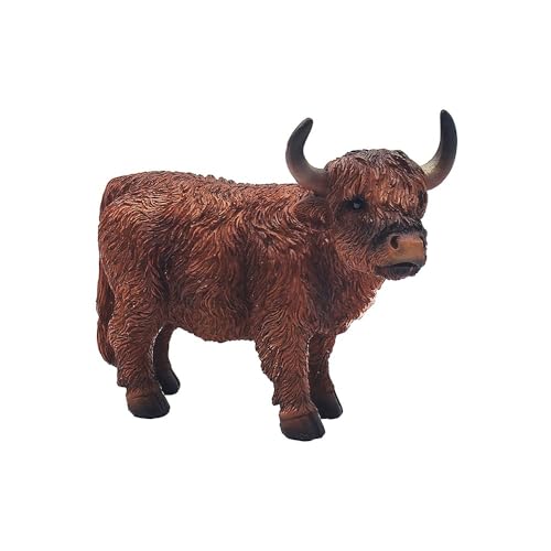 Lesser & Pavey Highland Cow Ornaments For Gift, Brown