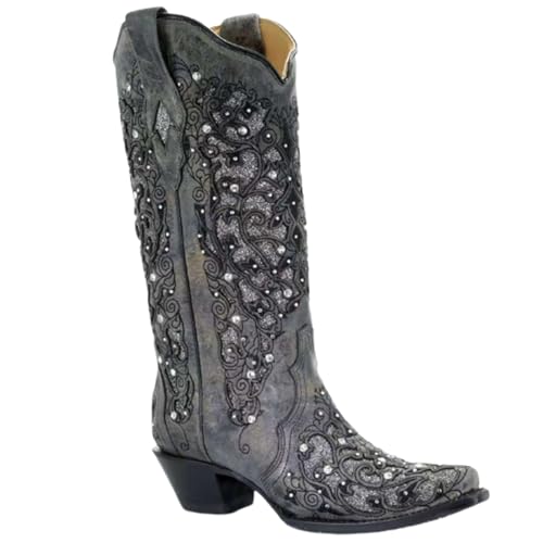 Bottes à mollet large FGRID en cuir pour en finir avec les tiges serrées