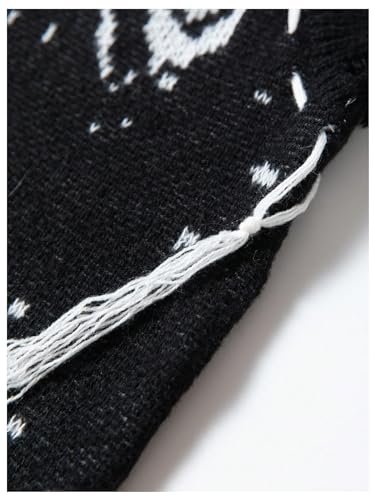 Men's Graphic Sweater Vest Crew Neck Goth Punk Distressed Sweater Grunge Ripped Streetwear Chunky Knitted Crop Top3