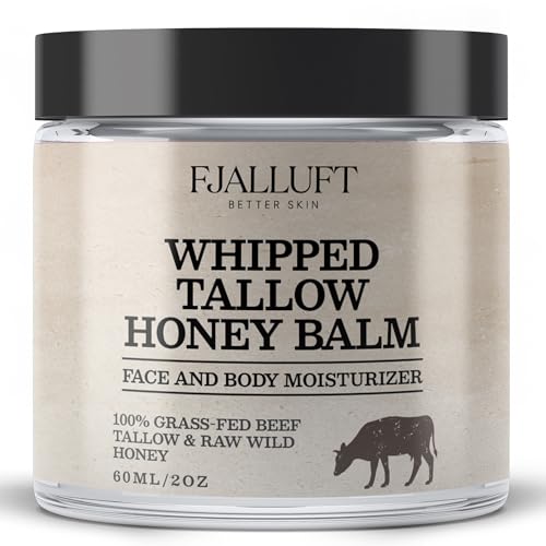 FJALLUFT Beef Tallow and Honey Balm Moisturiser: Whipped Grass Fed Beef...