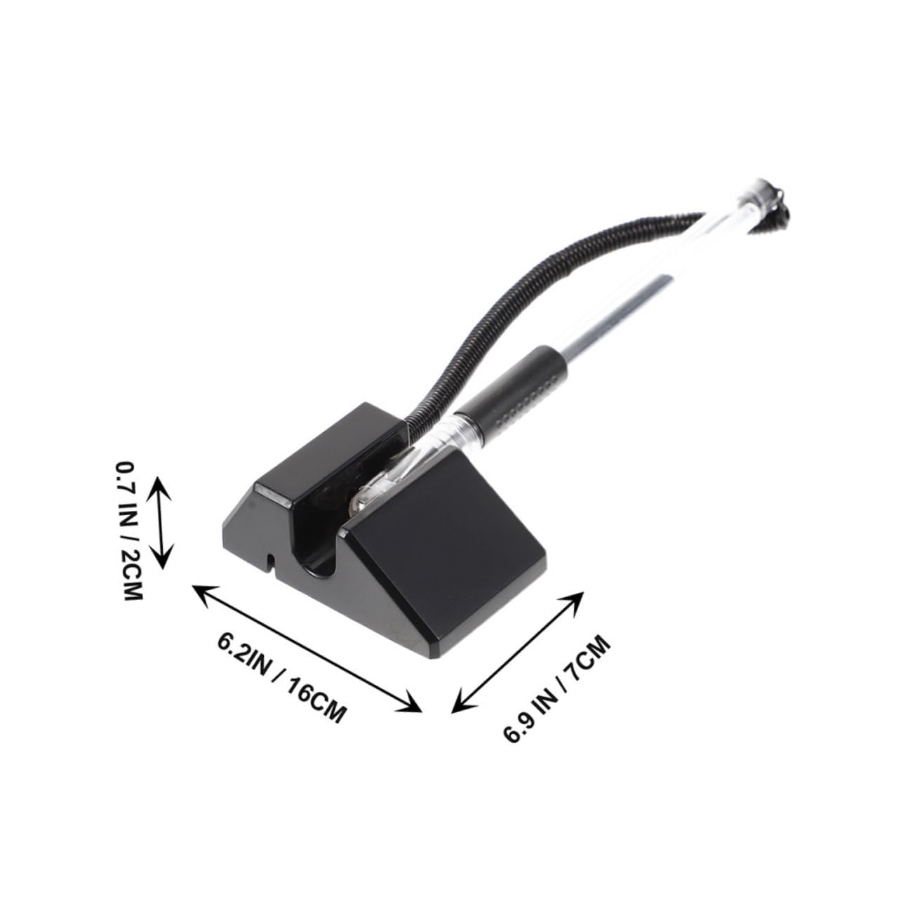 Lot de 20 Stylos de Bureau Noirs Pointe 0,5 Mm en Plastique, Design Ergonomique pour Écriture Fluide, pour Hôtel et Réception