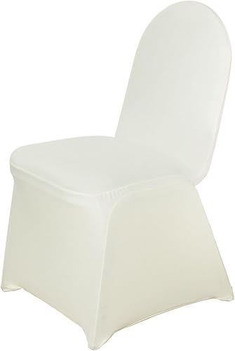 Miniatura 7 de Efavormart - 50 fundas de elastano para silla de banquete, de color marfil, para comedor, eventos, bodas, banquetes, catering