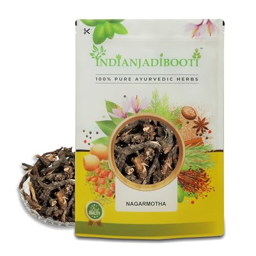 Image of IndianJadiBooti Pure Nagarmotha Roots (Whole Mustak /Cyperus Rotundus) | Raw Nutgrass Tubers for DIY Hair Oil, Digestion & Herbal Decoctions (900 Grams) | (Pack Of 2)