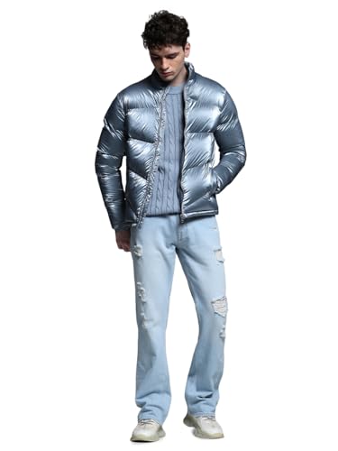 Image of JACK & JONES Men's Polyester Standard Length A-Line Coat