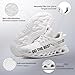 Super Lightweight Steel Toe Shoes for Women Men Comfortable Tennis Safety Shoes Slip On Athletic Steel Toe Sneakers Puncture Proof Work Sneakers White