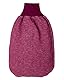 Cosilana Baby Strampelsack Fleece, 60% Wolle (kbT), 40% Baumwolle (KBA) (50 cm, Weinrot meliert)
