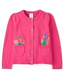 FABRICATION: 100% combed cotton, imported DESIGN: Rib-knit crew neck, long shirred sleeves with rib-knit cuffs & hem FEATURES: Rainbow button front, patch pockets with rib-knit trim & embroidered art supplies GYMBOREE — Celebrate every moment of chil...