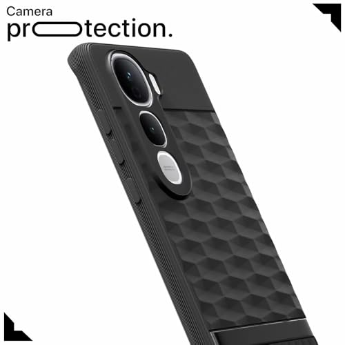 Image of amazon basics Shockproof Case for Vivo Y400 Pro 5G | Full Camera Protection | TPU Flexible Back Cover for Vivo Y400 Pro 5G (Matte Black)