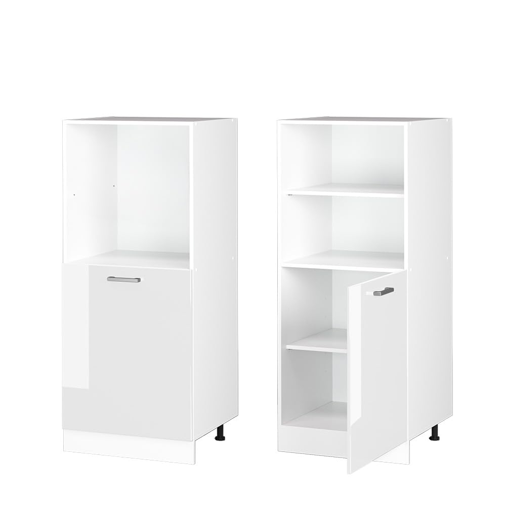 Vicco Mobile per forno da incasso R-Line, Bianco lucido, 60 cm