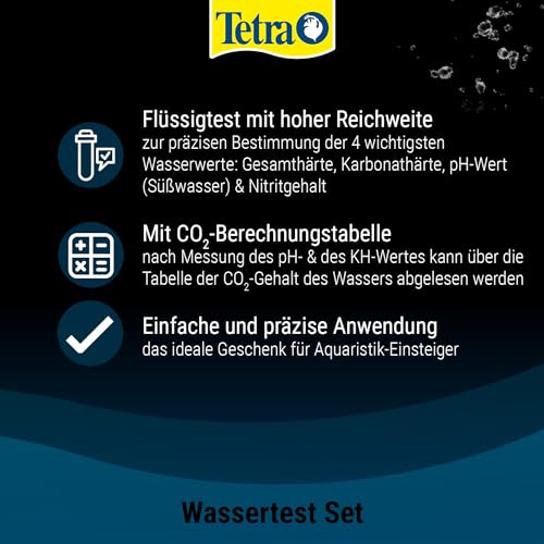 Tetra WasserTest Set für Aquarien und Gartenteiche zur Wasserwertbestimmung