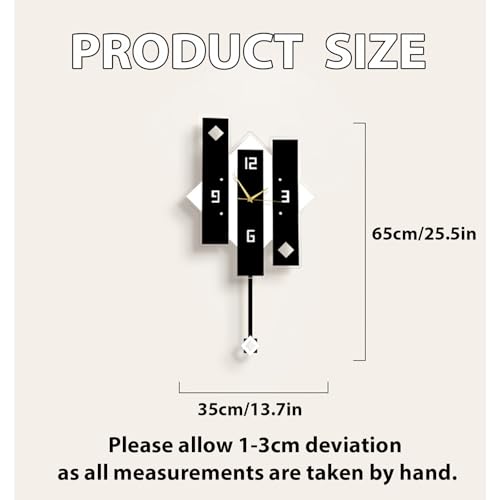 Horloge murale en métal 3D au design minimaliste de haute précision