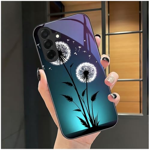 Aeronwen for Samsung Galaxy A26 Case 6.7 inch Glowing Dandelion Pattern Glossy Smooth Hard Finish Case Dreamy Serene Style Nature Lovers Gift